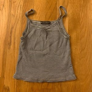 Brandy Melville Blue and White Stripped Tank